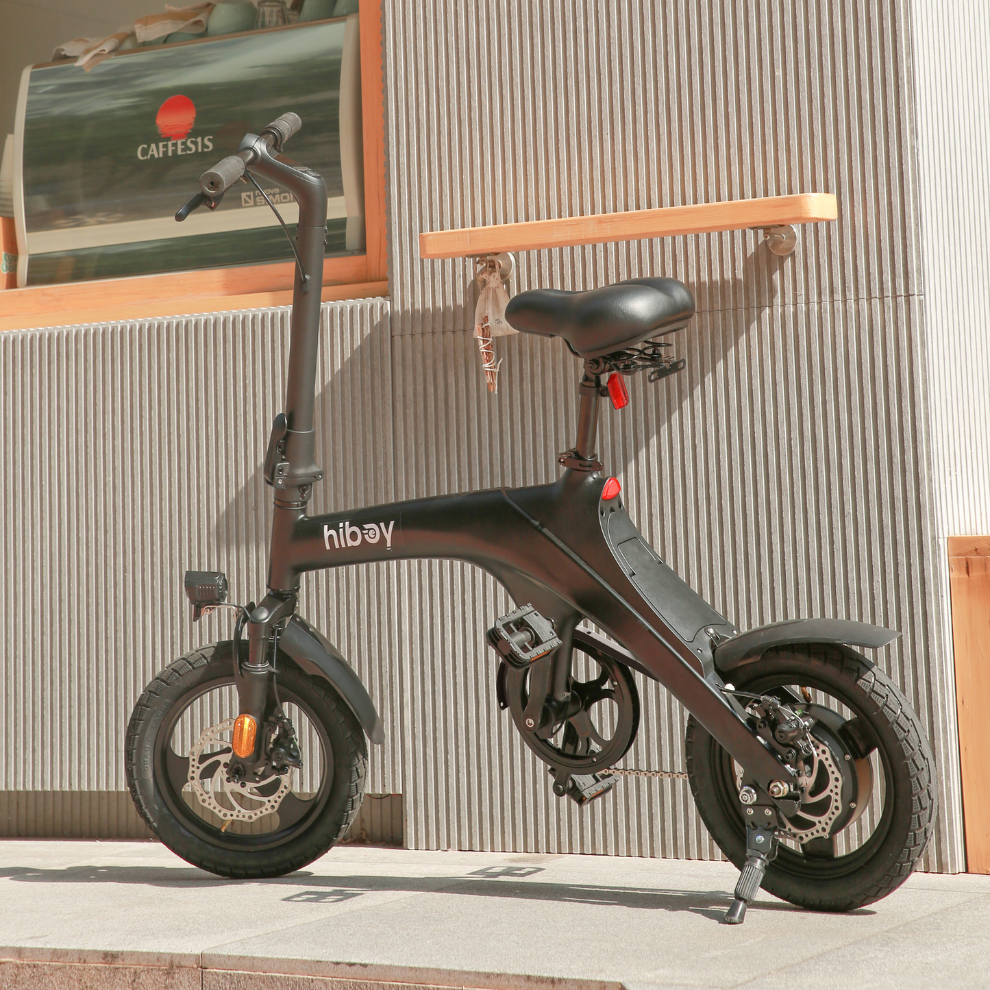 Hiboy C1 Folding Electric Bike - White, side profile alternate