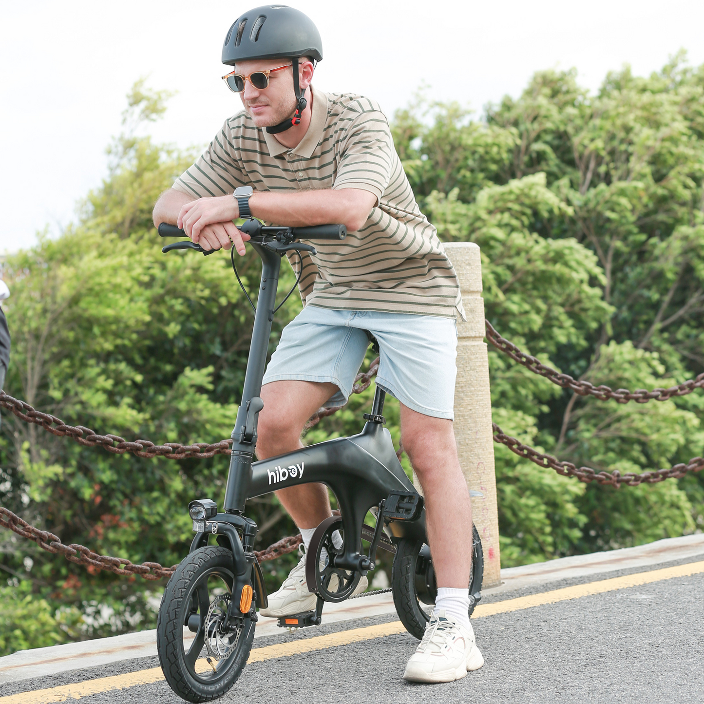 Hiboy C1 Folding Electric Bike - detail shot