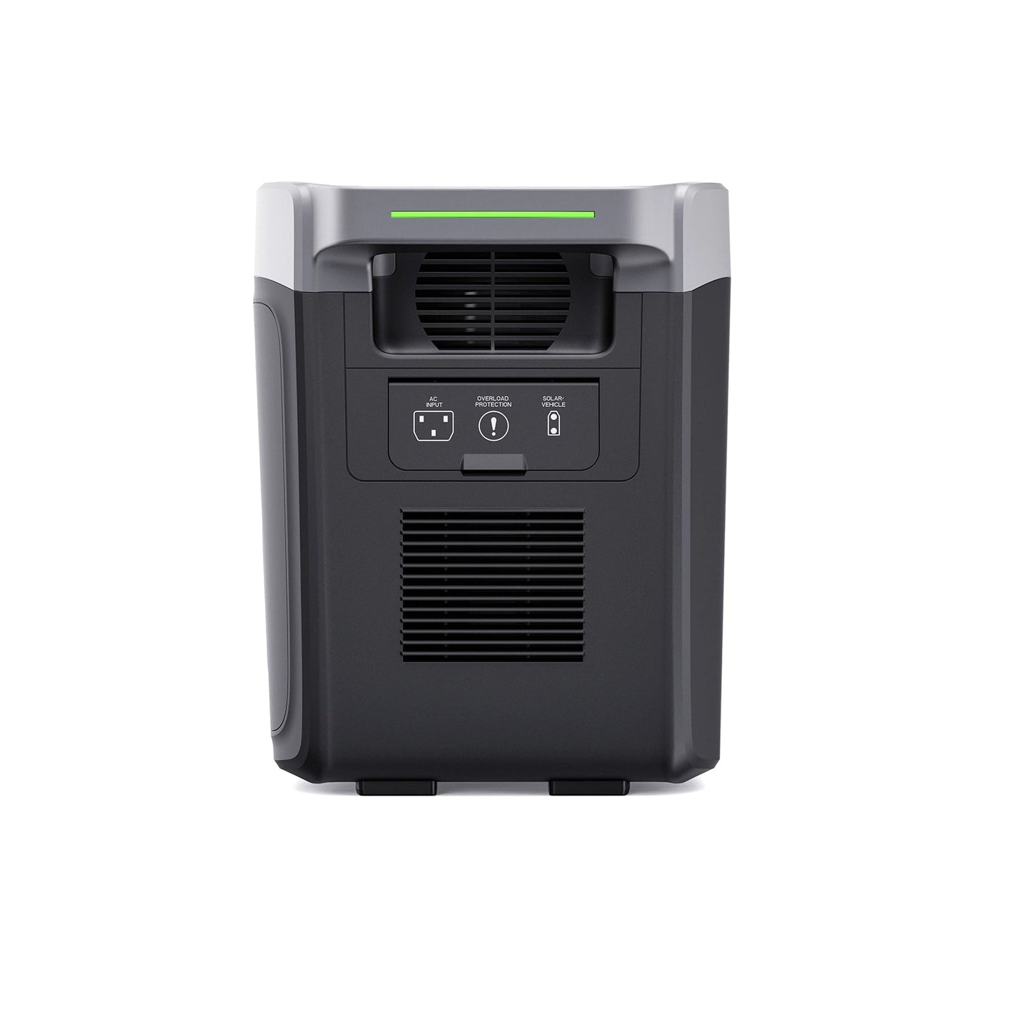 Growatt Infinity 2000 Pro — close-up de pantalla y puertos de carga rápida