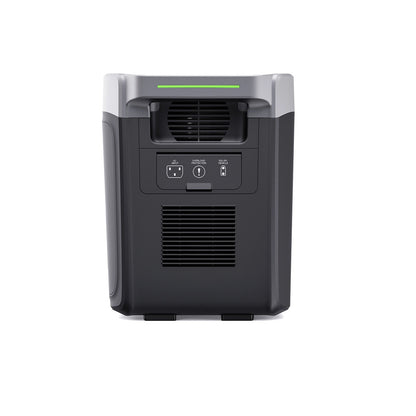 Growatt Infinity 2000 Pro — close-up de pantalla y puertos de carga rápida