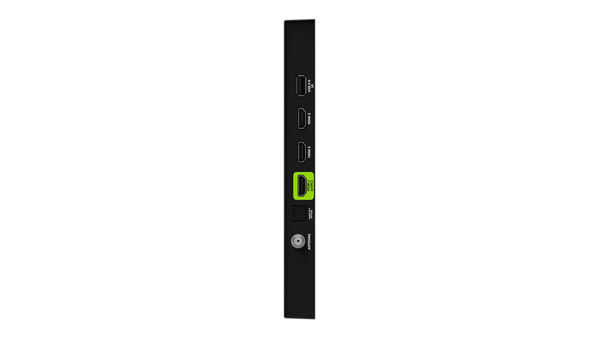 VIZIO 100 inch Quantum 4K Smart TV back closeup showing I/O ports