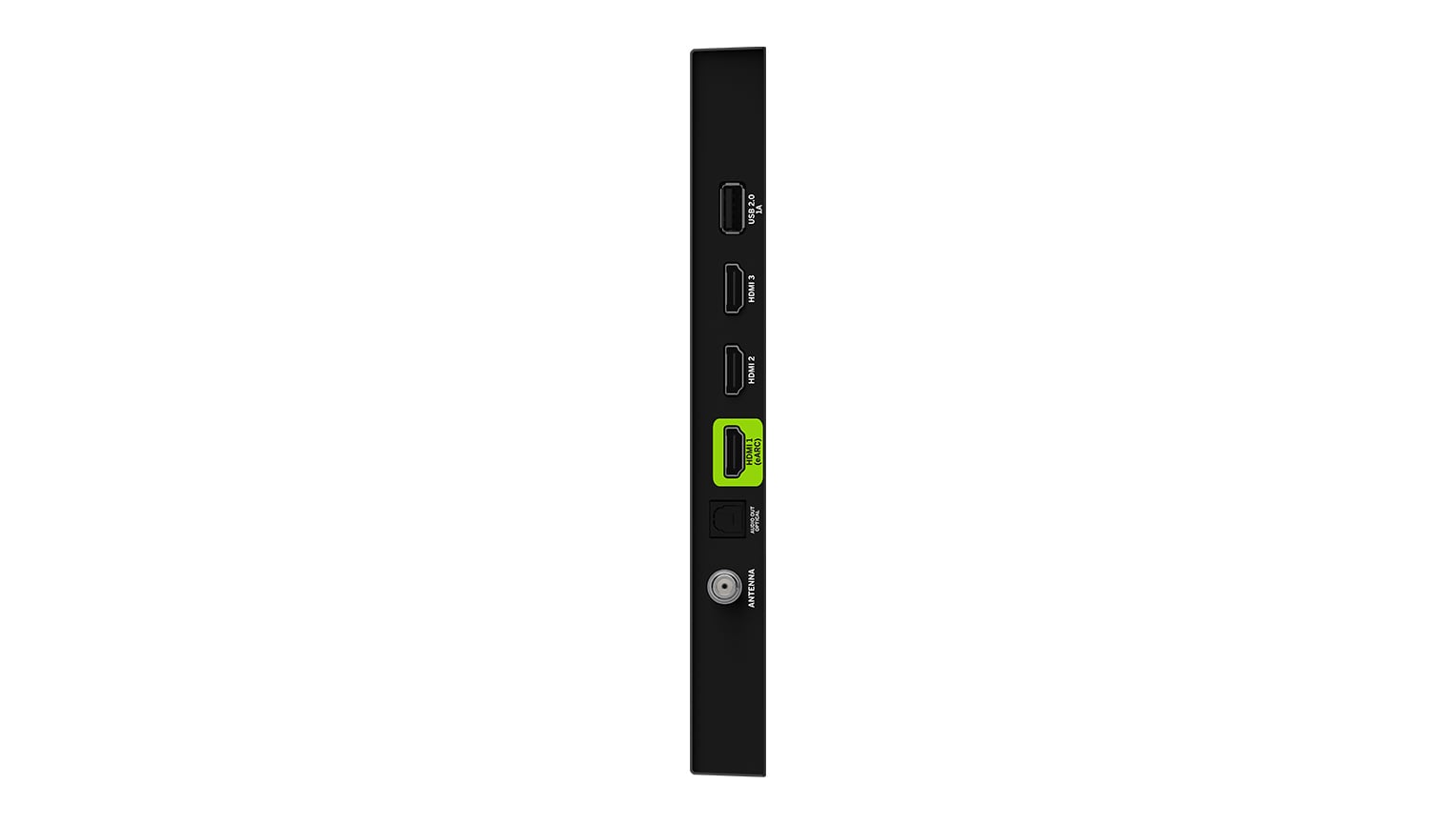 VIZIO 100 inch Quantum 4K Smart TV back closeup showing I/O ports