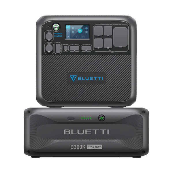 BLUETTI AC200MAX con batería de expansión - sistema expandible