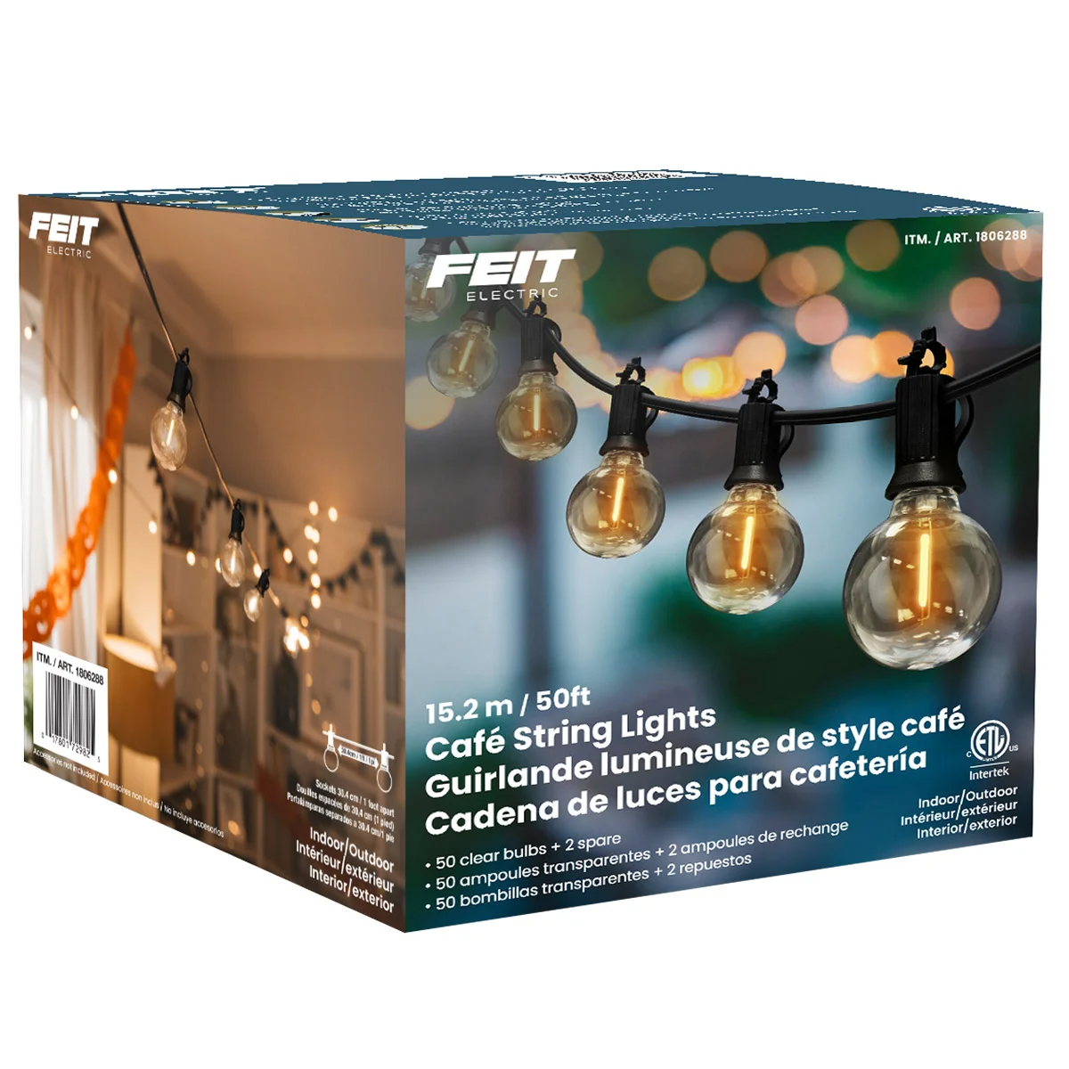 Feit Electric 50 Bistro String Light