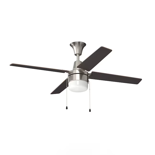 Litex 48 Brushed Chrome Led Ceiling Fan