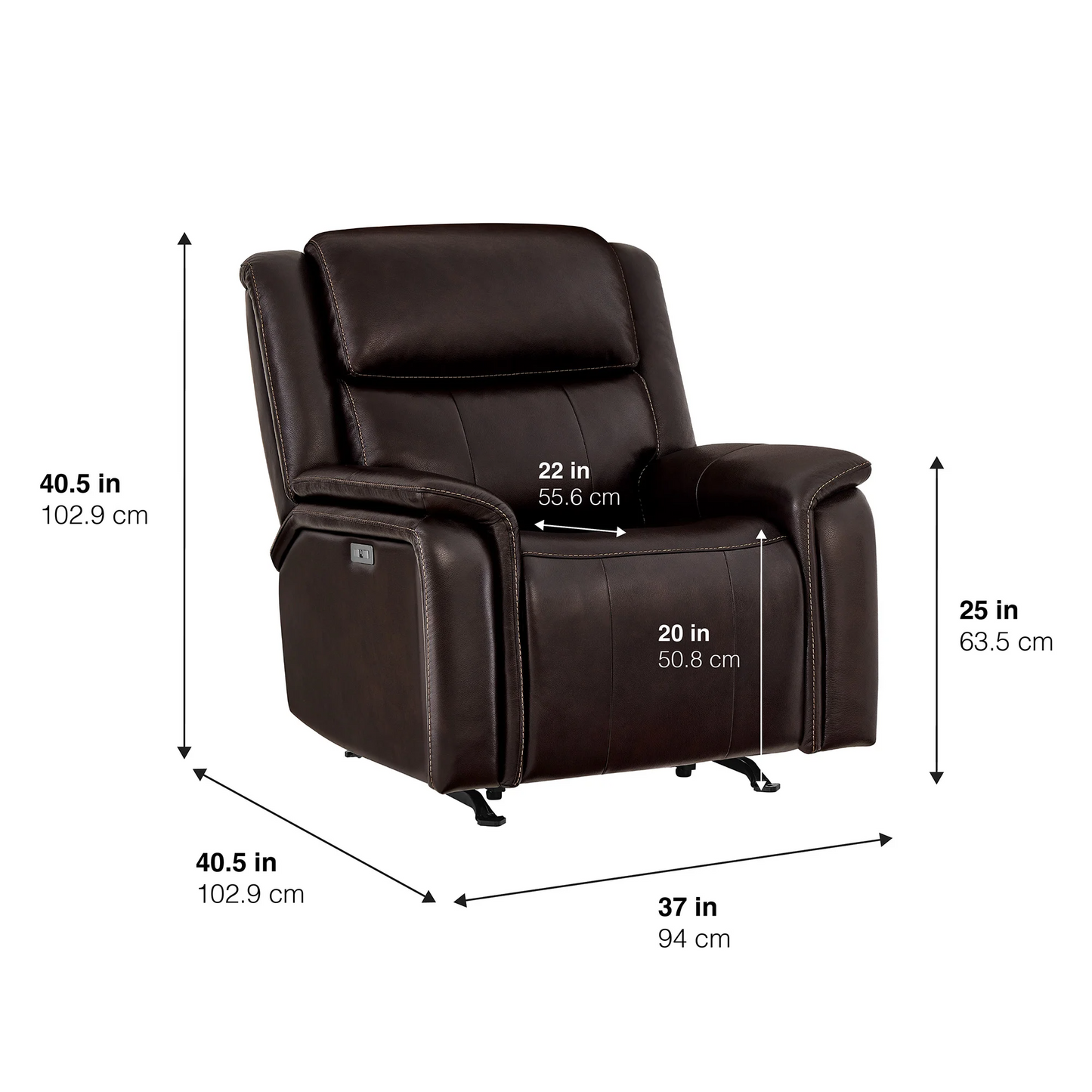 Barcalounger Bryson Leather Power Recliner