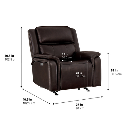 Barcalounger Bryson Leather Power Recliner