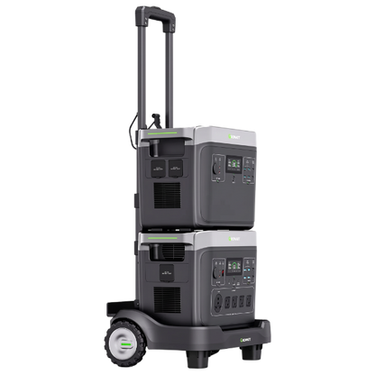 Growatt 4000W sistema de dos módulos apilables sobre carrito