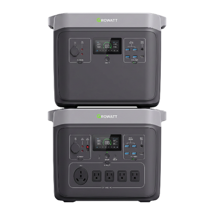 Growatt 4000W dos módulos apilados - 4096Wh