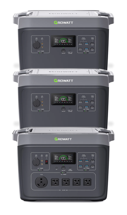 Growatt 6000W sistema de tres módulos apilados - 6144Wh