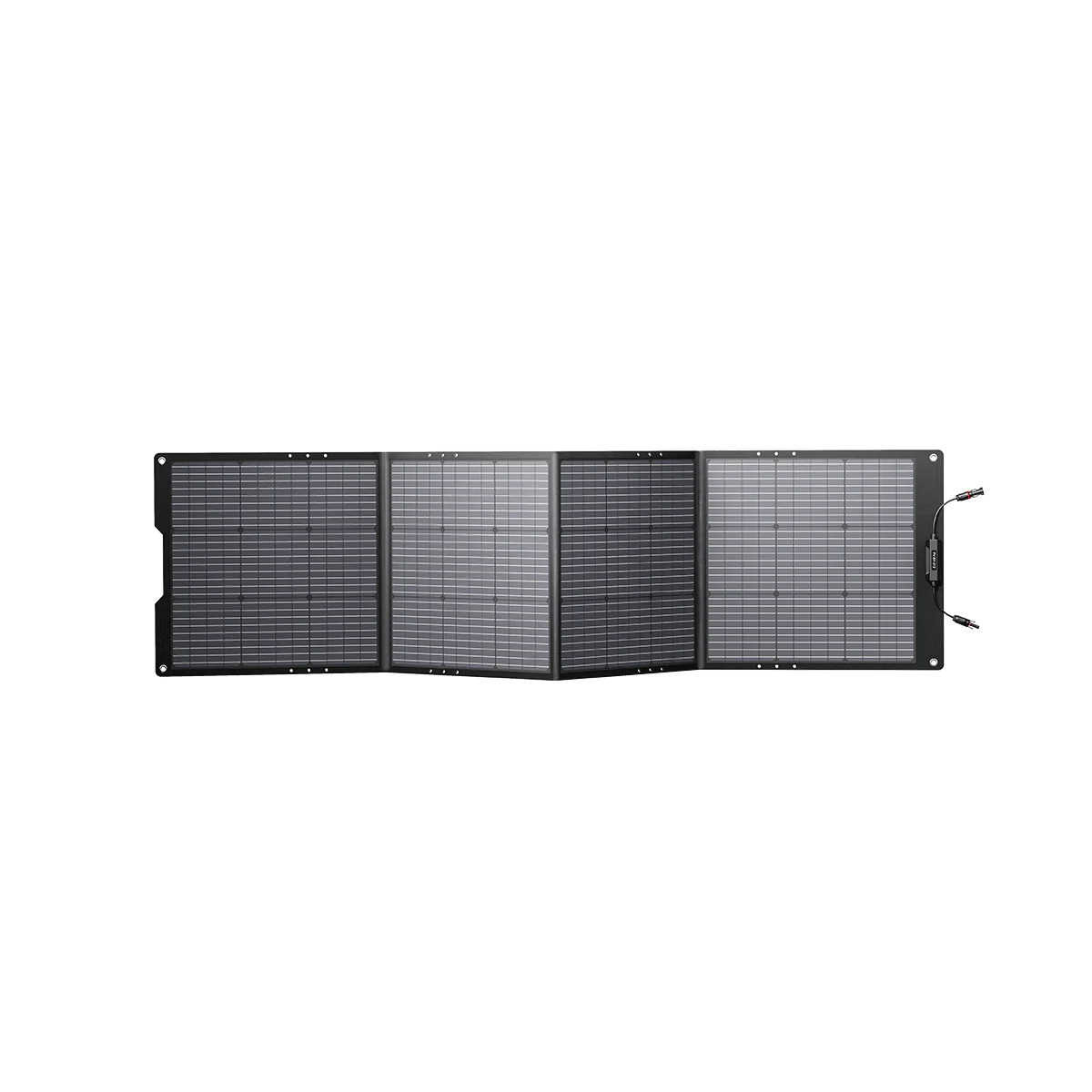 Growatt 200W Portable Solar Panel — back with kickstand and straps