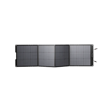 Growatt 200W Portable Solar Panel — back with kickstand and straps
