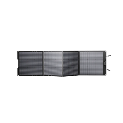 Growatt 200W Portable Solar Panel — back with kickstand and straps