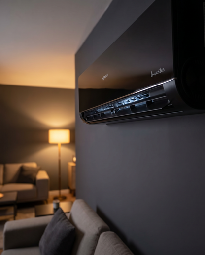 Aire Acondicionado Airmax Inverter 12,000 BTU 22 SEER WiFi | Negro - INSTALACION INCLUIDA