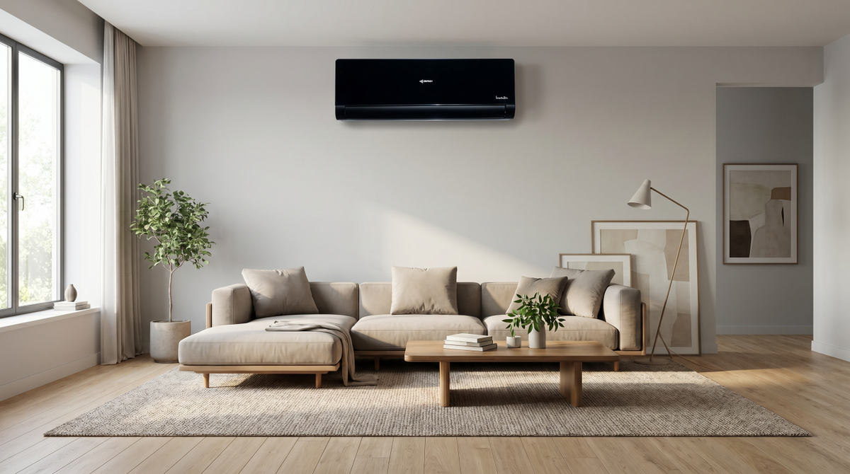 Aire Acondicionado Airmax Inverter 12,000 BTU 22 SEER WiFi | Negro - INSTALACION INCLUIDA